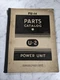 INTERNATIONAL HARVESTER PARTS LIST BOOK MANUAL CATALOG PU-14 POWER UNIT U-2 1945
