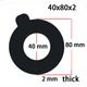 6pc Bucket Pin Shims Spacer Washer 40mm*80*2 for Komatsu WB93 JCB 8040Z 8045Z