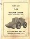 Allis Chalmers Model TL-14 S/N 1525-up Tractor Loader Parts List Manual