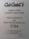 Cub Cadet CCC 3184 Lawn Garden Tractor Time Schedule & Service Procedure Manual