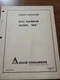 Allis Chalmers, Disc Harrows WK,Operating Part Manual 9001348