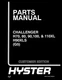 Hyster CHALLENGER H70, 80, 90,100, & 110XL, H90XLS G5 Forklift Parts Manual Book