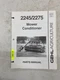 Gehl 2245 2275 Mower Conditioner Factory Shop Parts Manual SKU26