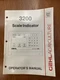 Unsealed Gehl 3200 Scale Indicator OPERATOR'S Manual Form 907561 @B7