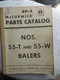 IH International McCormick 55-T 55-W Balers Dealer Parts Catalog Manual BP-2