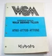 Kubota AT60 AT70S AT70SE Walk Behind Tiller Service Workshop Repair Manual Book