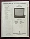 Sams Photofact 3391 Service Manual for Sharp Television Model 25E-S110, 25E-S130