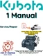 KUBOTA ENGINE 3 CYLINDER D1102-B MANUAL SERVICE REPAIR SHOP PDF ON USB