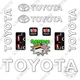 Fits Toyota 42-6FGCU15 Decal Kit Forklift - 7 YEAR 3M OUTDOOR VINYL!