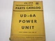 International UD-6A Power Unit Parts Catalog