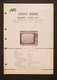 JVC NIVICO Model 7408 Run 2, 180 Square Inch Color Television. Service Manual  