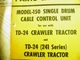 IH INTERNATIONAL  150 SINGLE DRUM  CABLE CONTROL PARTS CATALOG  TD24 TD24 241