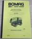 BOMAG BMP 8500 MULTI PURPOSE COMPACTOR OWNER OPERATION & MAINTENANCE BOOK MANUAL