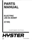 Hyster J30XMT J35XMT J40XMT C160 Electric Forklift Parts Catalog Manual PDF