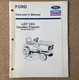 Ford LGT18H Garden Tractor Model 9801811 Owner Operator's Manual 12/89 42001813