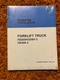 Komatsu Forklift Lift Truck FB20SH FB25SH-3 FB30S-3 PARTS BOOK MANUAL PM016 NOS