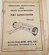 USED OLD STOCK OPERATOR'S MANUAL FOR ALLIS CHALMERS HAY CONDITIONER TM-244A