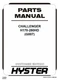 Hyster H170HD, H280HD G007 Forklift Parts Catalog Manual PDF USB