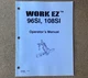Original Work Ez 96SI 108SI Rear Blade Operator's Manual 12/08 84148936