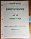 Massey Ferguson MF 24 Rotary Hoe Parts Book Manual 651 973 M93 4/82