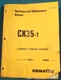 KOMATSU CK35-1 COMPACT TRACK LOADER OPERATION & MAINTENANCE MANUAL BOOK A40001-