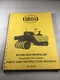 Bros SP-54B Self-Propelled Pneumatic Tire Roller Parts & Instruction Manual