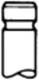 TRW Engine Component Intake Valve INTERNATIONAL HARV. 5,9 3,9 3055055R2 D-155