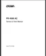 Crown PR4500AC Forklift Service and Parts Manual PDF USB