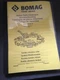 OEM BOMAG Parts Catalogue BW120SL-5 Tandem Vibratory Roller MANUAL BW 120 SL-5