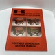 Kawasaki 99964-0019-03 Portable Generator Service Manual KG KG2600 KG1500 KG1000