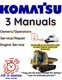 KOMATSU CD110R-1 CRAWLER DUMPER OWNERS SERVICE ENGINE REPAIR MANUAL PDF ON USB