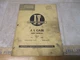 I&T J.I. CASE IMPLEMENT TRACTOR Series 500 600 900B No. C-10 Shop Manual VTG