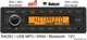 KIOTI CX2510 CK DK K9 NEW MODEL Plug & Play Stereo Radio AM FM Bluetooth CK2620