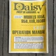 Vintage Daisy Airgun Operation Manual Models 105B,95B,111B & 1938B. BB Gun