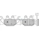 RMS 1 PAIR FRONT PADS MXU 250 2005 - ARTIC DVX 300 2008-2014
