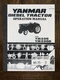 336 Diesel Tractor Operators Manual Fits Yanmar YM 336 YM336 YM336D