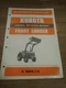 Kubota BF400G & BF500 Loaders Original Parts Catalog Manual