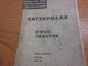 Caterpillar DW20 Tractor Operation & Maintenance Instructions Manual