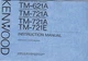 NEW Kenwood TM-621A/TM-721A/TM-721E Instruction Manual Book in English