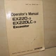 HITACHI EX220-3 EX220LC Crawler Excavator Owner Operator Operation Manual Book 