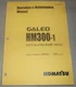 KOMATSU GALEO HM300-1 DUMP TRUCK OPERATION & MAINTENANCE BOOK MANUAL S/N 1260-UP