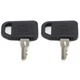 2Pcs Ignition Key AM131841 For John Deere LX172 LX178 LX186 LX255 LX277 LX288