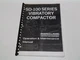 Ingersoll-Rand SD-100 Series Vibratory Compactor Operation & Maintenance Manual 