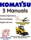 KOMATSU SK820-5N SKID STEER OPERATORS SERVICE ENGINE REPAIR SHOP MANUAL PDF USB