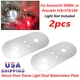 US For Peterbilt 359/379/389 Kenworth W900L Above Door Dual Watermelon Plate 2X