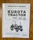TRACTOR OPERATORS MAINT MANUAL L2650 L2950 KUBOTA TRACTOR L3450 L3650