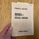 Komatsu 6D105-1 DIESEL ENGINE PARTS MANUAL CATALOG BOOK LIST, FD FORK LIFT TRUCK