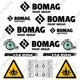 Fits Bomag BW124PDH-5 Decal Kit Soil Compactor Roller - 7 YEAR OUTDOOR 3M VINYL!