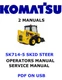 KOMATSU SK714-5 SKID STEER OPERATORS SERVICE ENGINE REPAIR SHOP MANUAL PDF USB