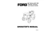 Ford LGT 12H and LGT 17H Garden Tractor Maintenance & Operator's Manual Reprint